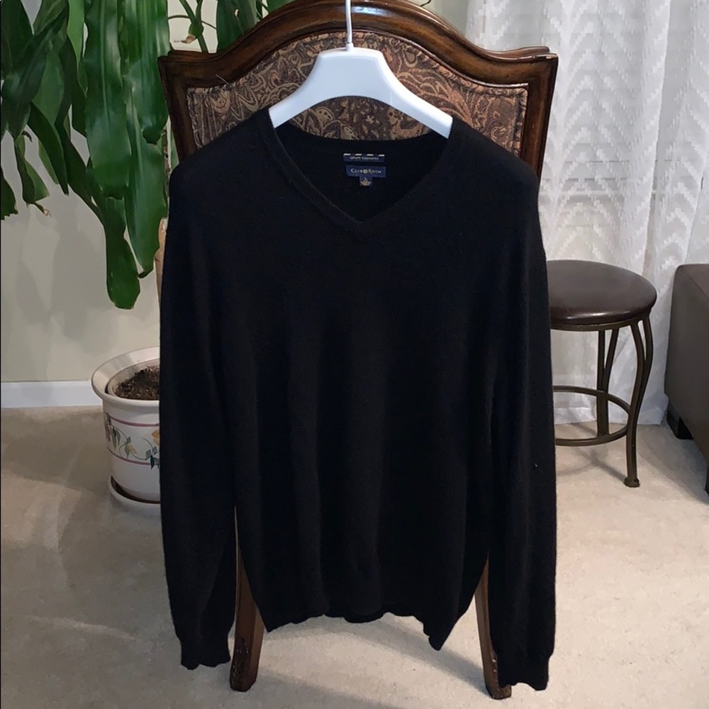 Club Room cashmere v-neck sweater